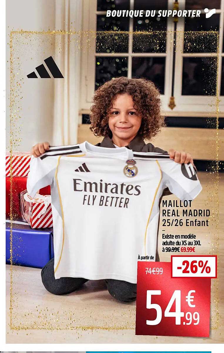 MAILLOT REAL MADRID 25/26 Enfant