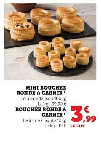 MINI BOUCHEE RONDE A GARNIR