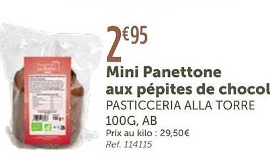 Mini Panettone aux pépites de chocolat