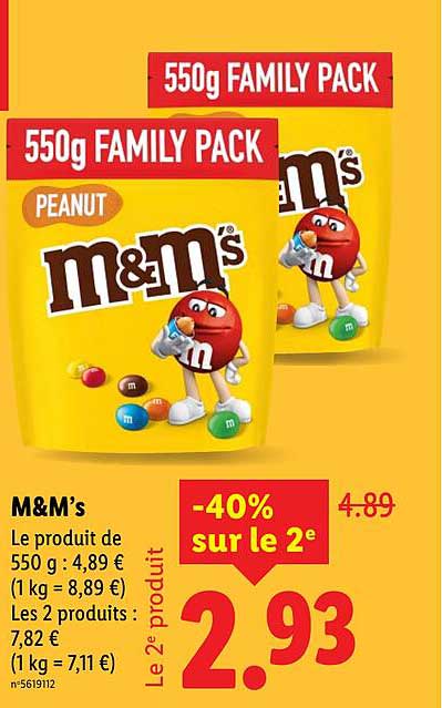 M&M’s 550g FAMILY PACK