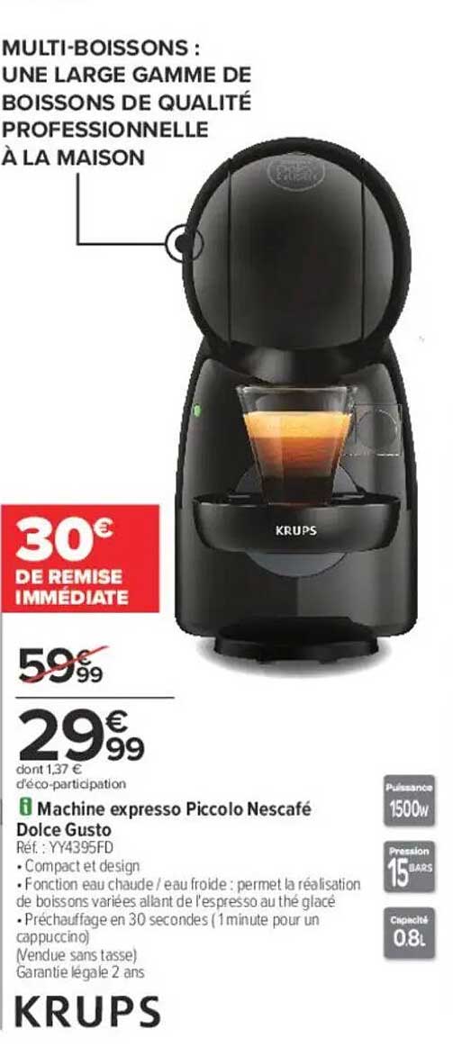 MULTI-BOISSONS : UNE LARGE GAMME DE BOISSONS DE QUALITÉ PROFESSIONNELLE À LA MAISON