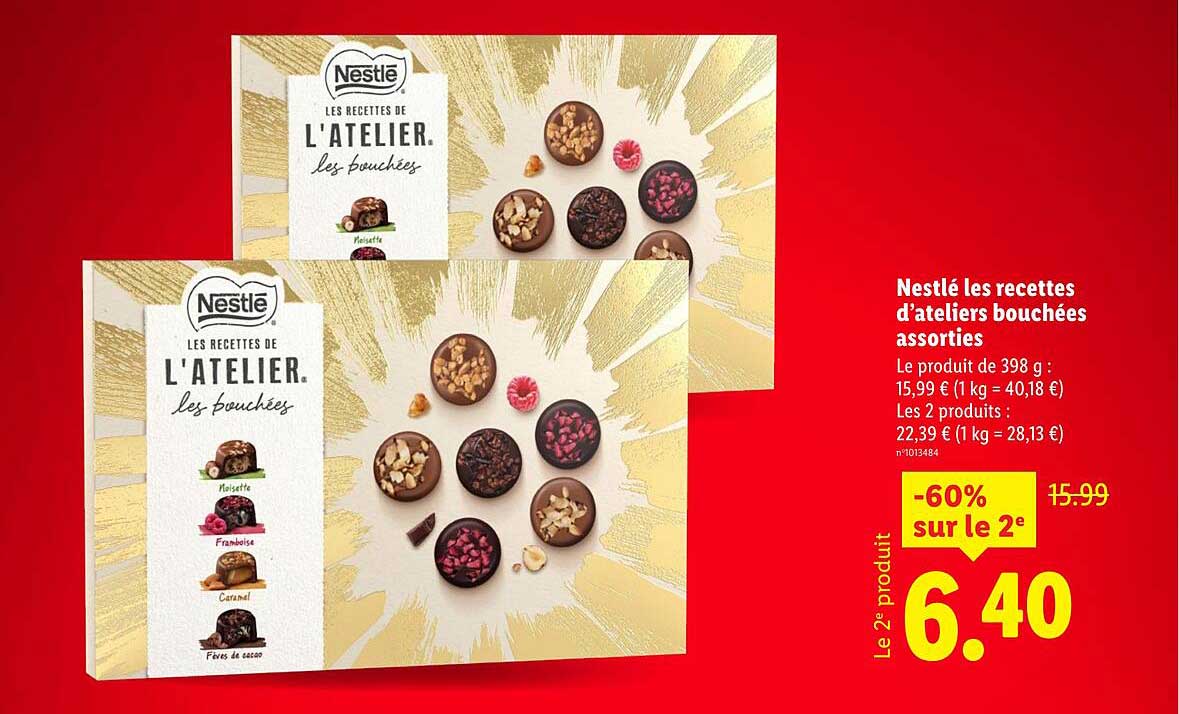 Nestlé les recettes d’ateliers bouchées assorties