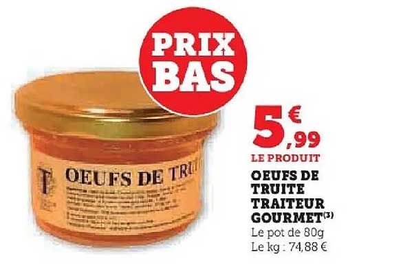 OEufs de Truite Traiteur Gourmet