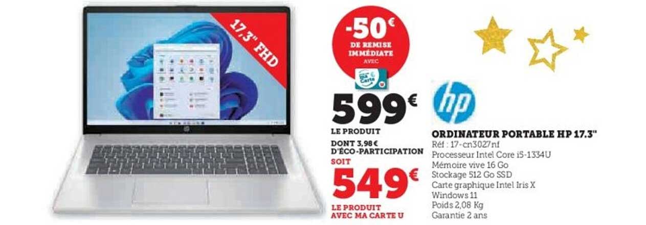 ORDINATEUR PORTABLE HP 17.3"