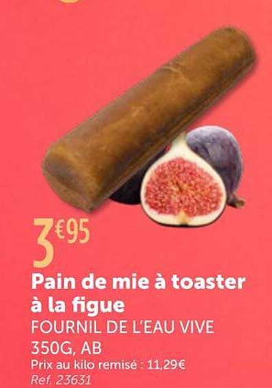 Pain de mie à toaster à la figue
