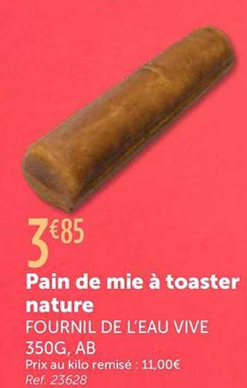 Pain de mie à toaster nature