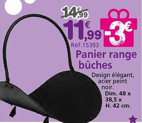 Panier range bûches