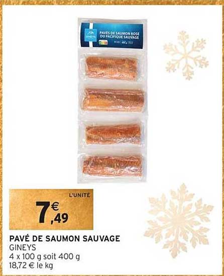 PAVÉ DE SAUMON SAUVAGE