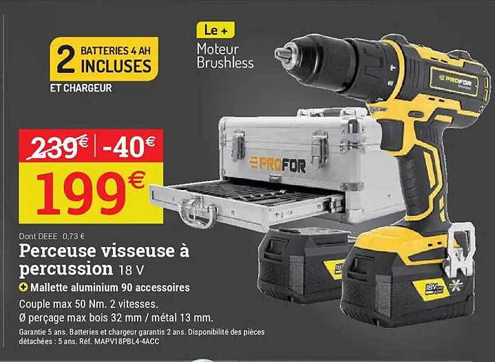 Perceuse visseuse à percussion 18 V