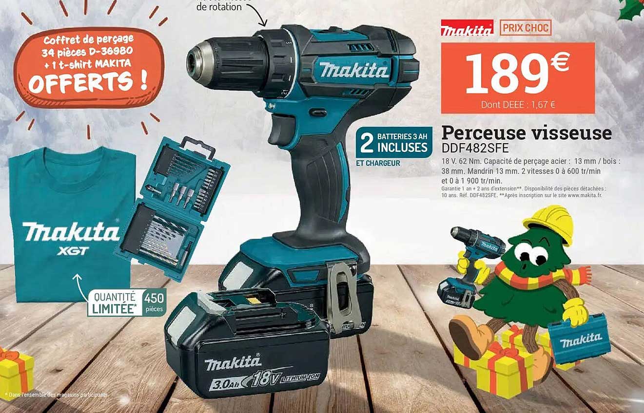 Perceuse visseuse DDF482SFE