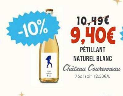 PÉTILLANT NATUREL BLANC Château Couronneau
