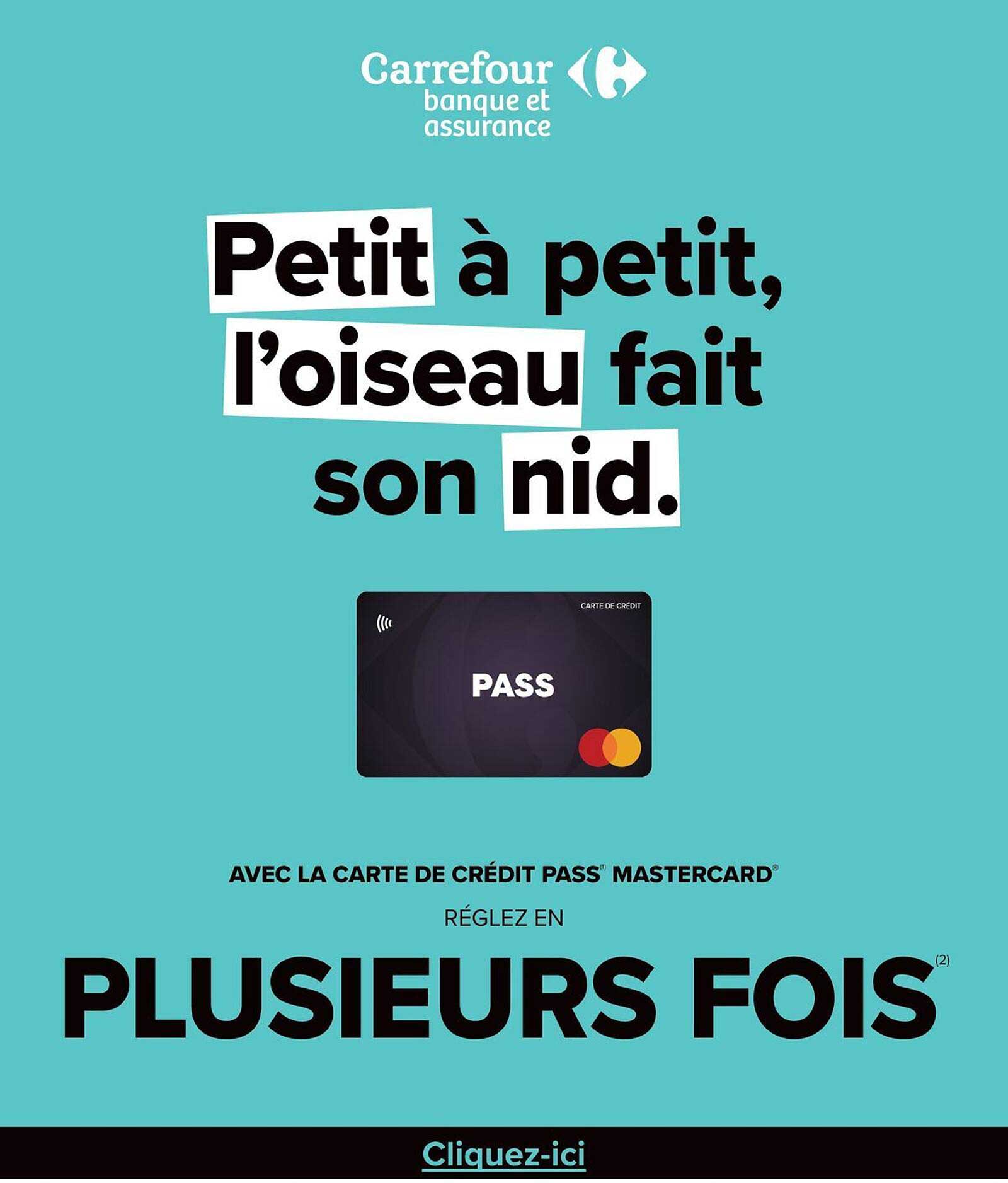 Petit à petit, l'oiseau fait son nid.