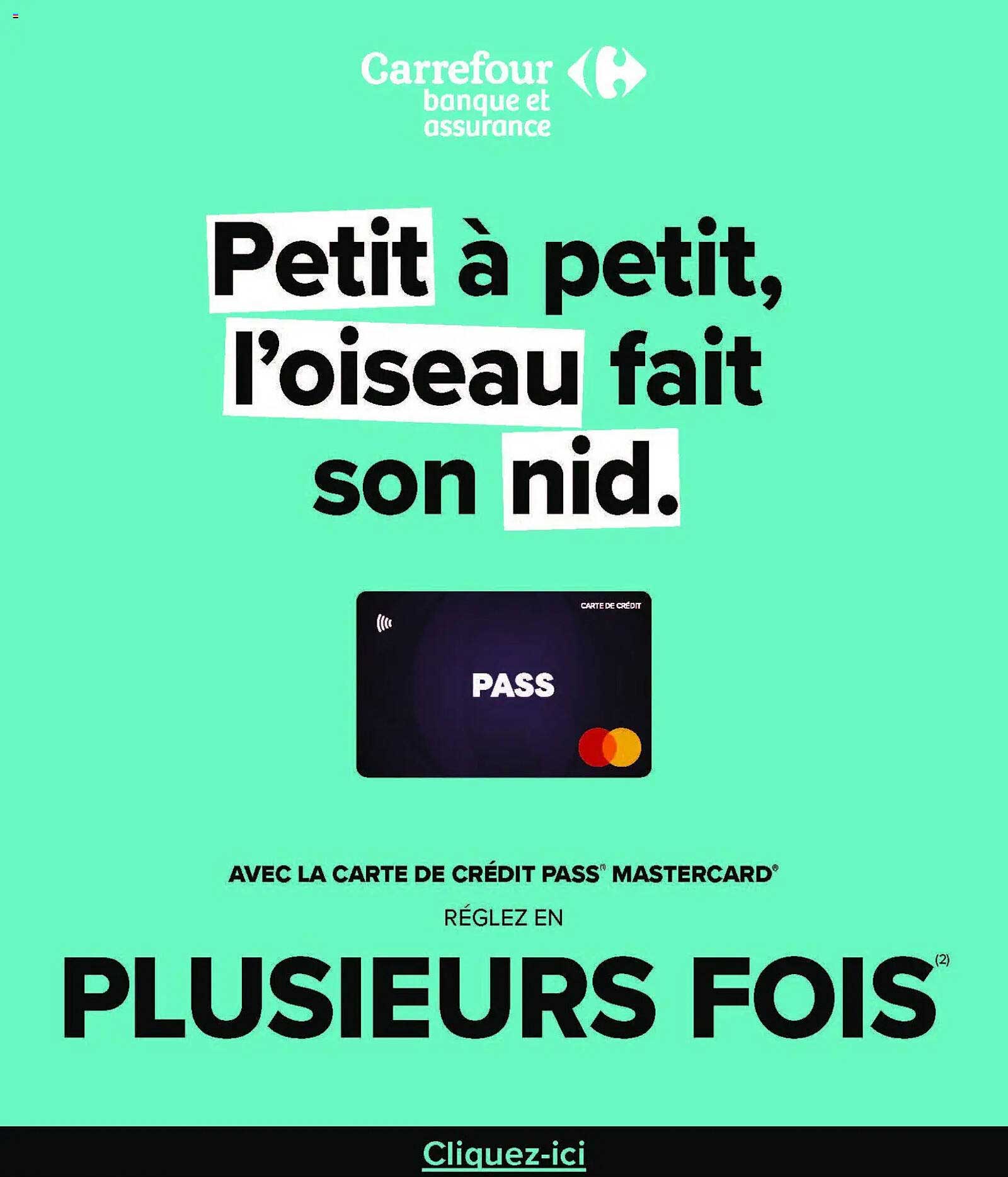 Petit à petit, l'oiseau fait son nid.