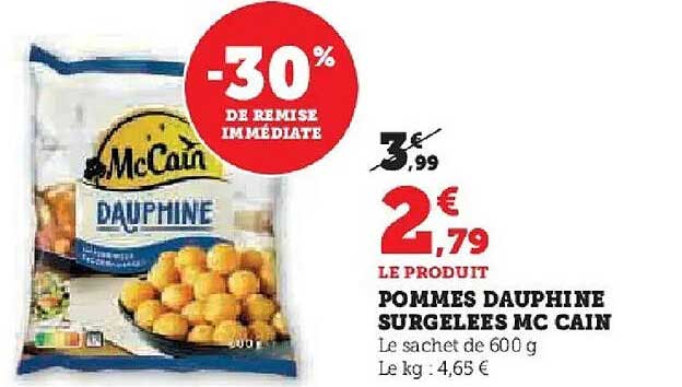 POMMES DAUPHINE SURGELEES MC CAIN