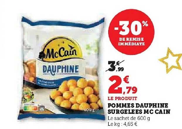 POMMES DAUPHINE SURGELEES MC CAIN