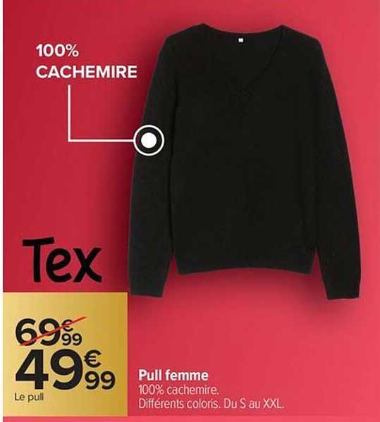 Pull femme 100% cachemire