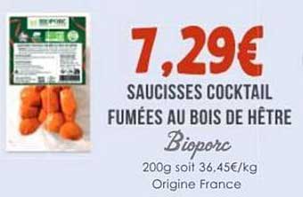 SAUCISSES COCKTAIL FUMÉES AU BOIS DE HÊTRE