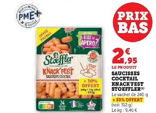 Saucisses Cocktail Knack’Fest Stoeffler