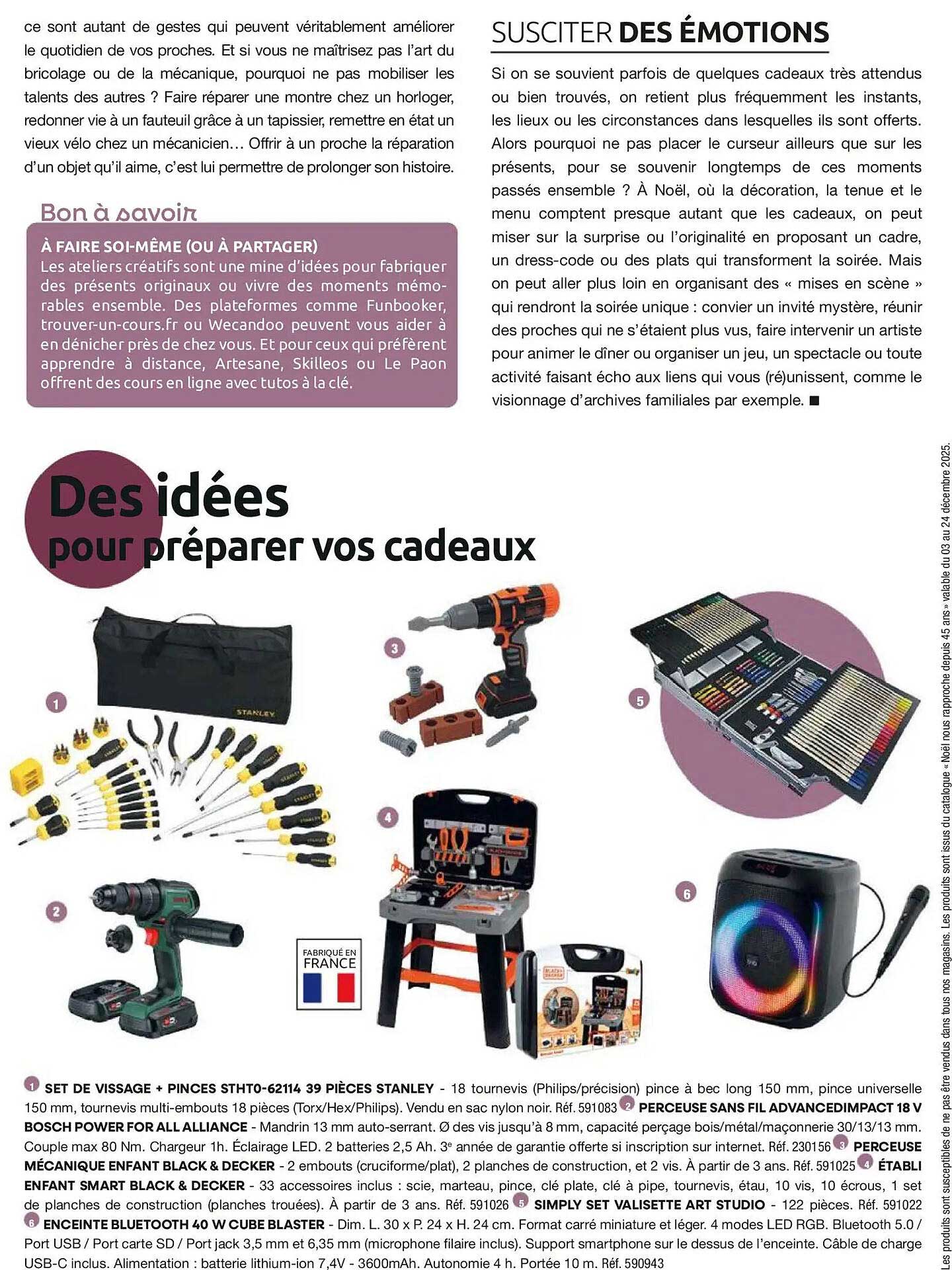 SET DE VISAGE + PINCES STH0-6214 39 PIÈCES STANLEY