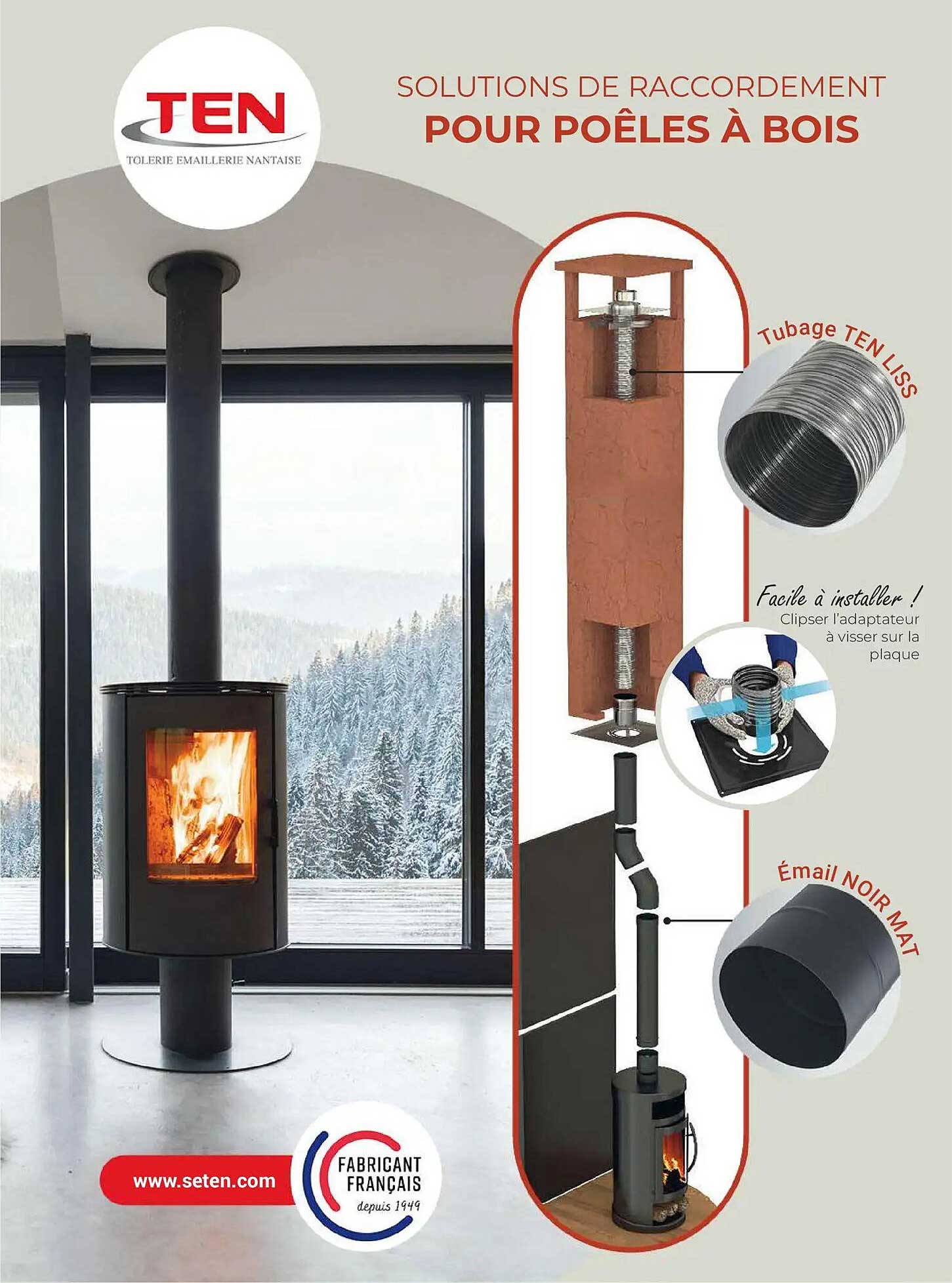 SOLUTIONS DE RACCORDEMENT POUR POÊLES À BOIS