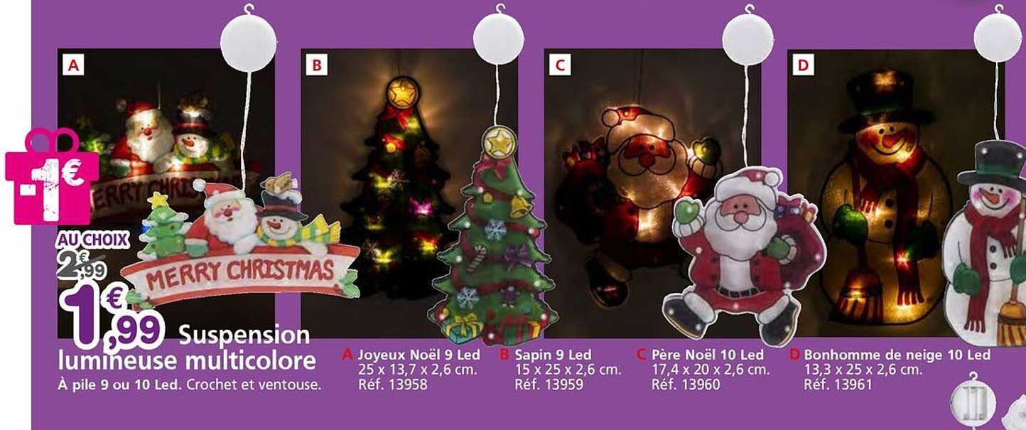 Suspension lumineuse multicolore