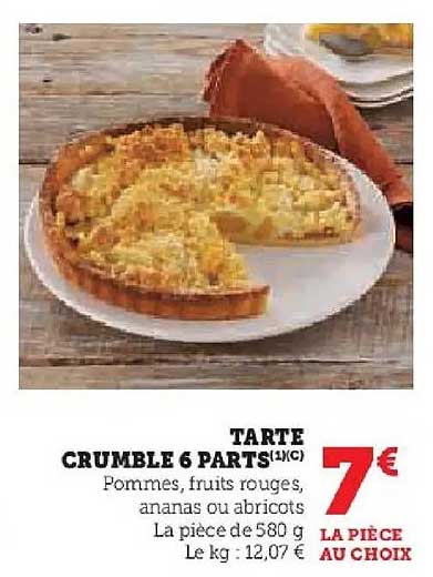 TARTE CRUMBLE 6 PARTS