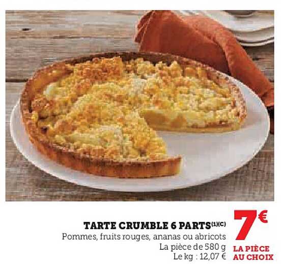TARTE CRUMBLE 6 PARTS
