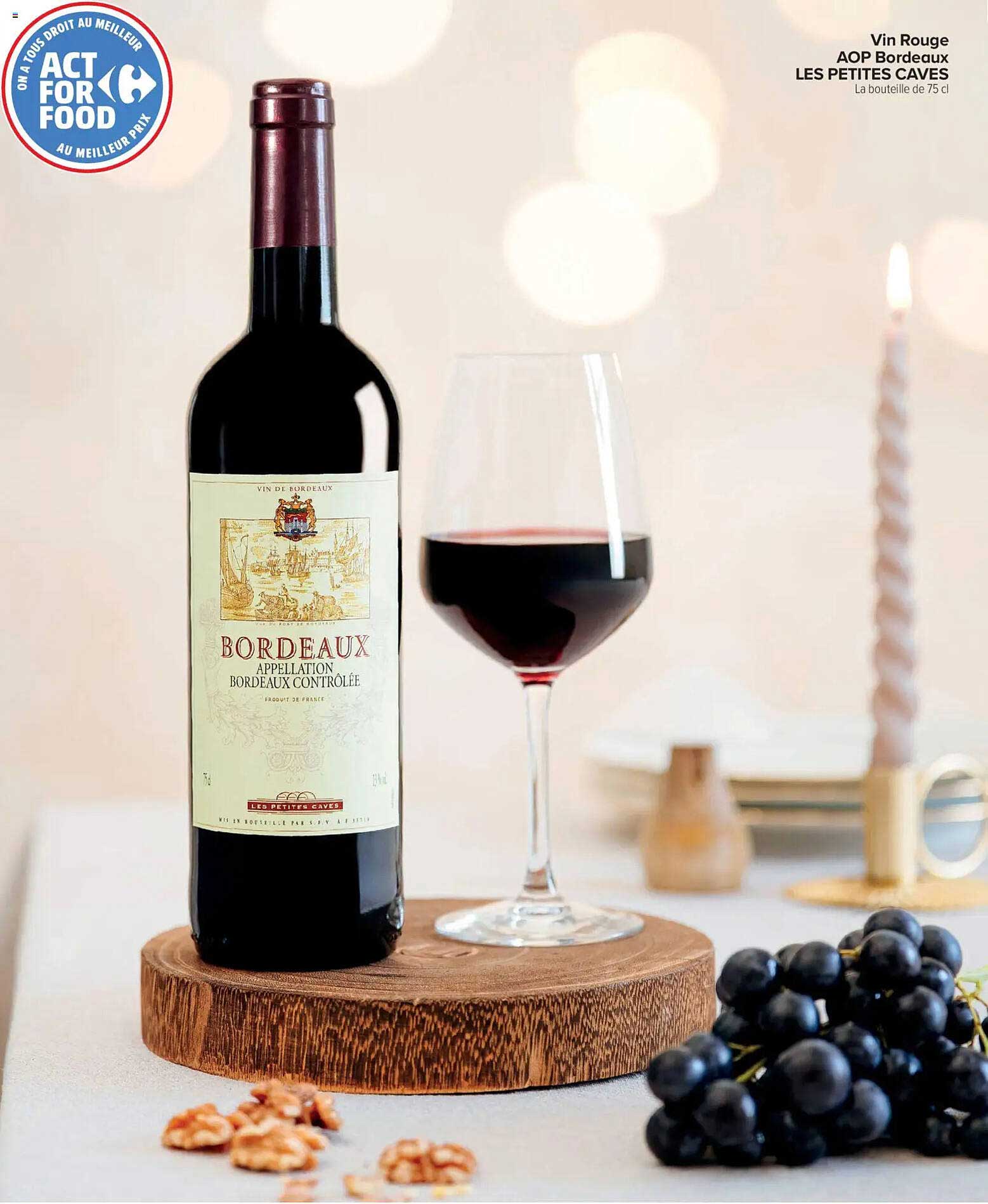 Vin Rouge AOP Bordeaux LES PETITES CAVES