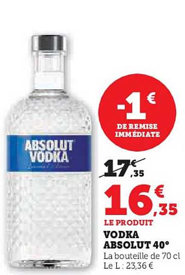 Vodka Absolut 40°