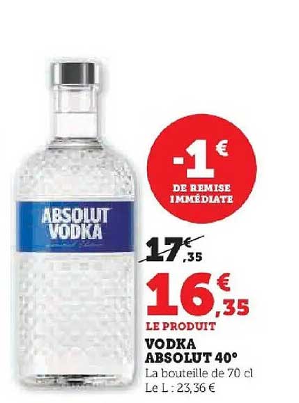 VODKA ABSOLUT 40°