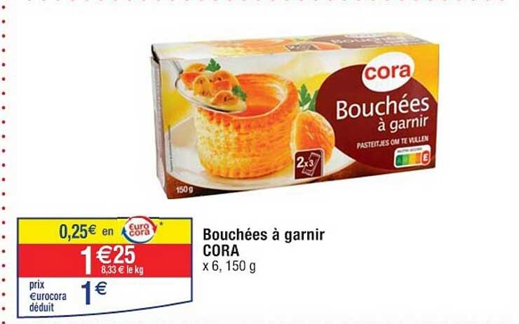 Bouchées à garnir CORA