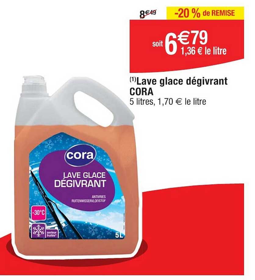 Lave glace dégivrant CORA