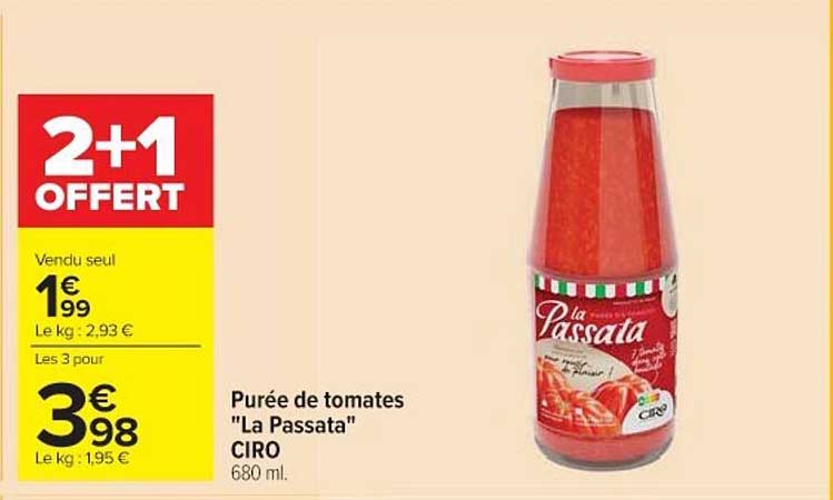 Purée de tomates "La Passata" CIRO
