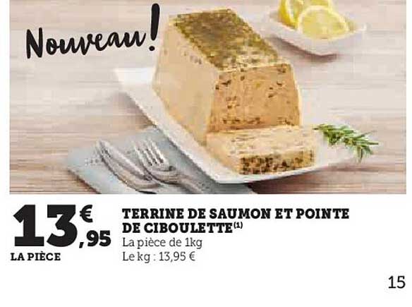 TERRINE DE SAUMON ET POINTE DE CIBOULETTE