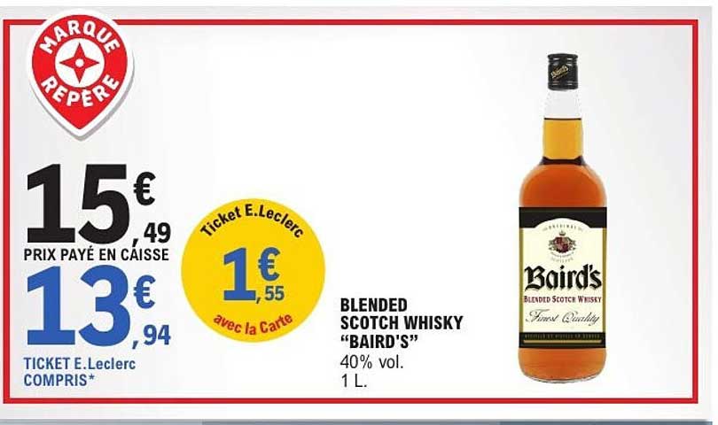 BLENDED SCOTCH WHISKY "BAIRD'S"