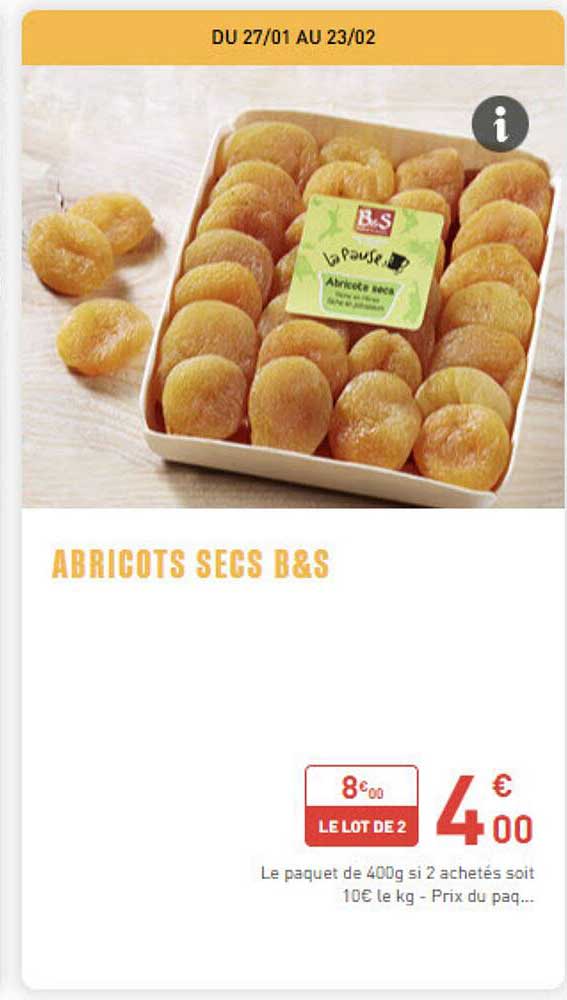 ABRICOTS SECS B&S