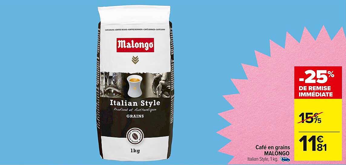 Café en grains MALONGO Italian Style
