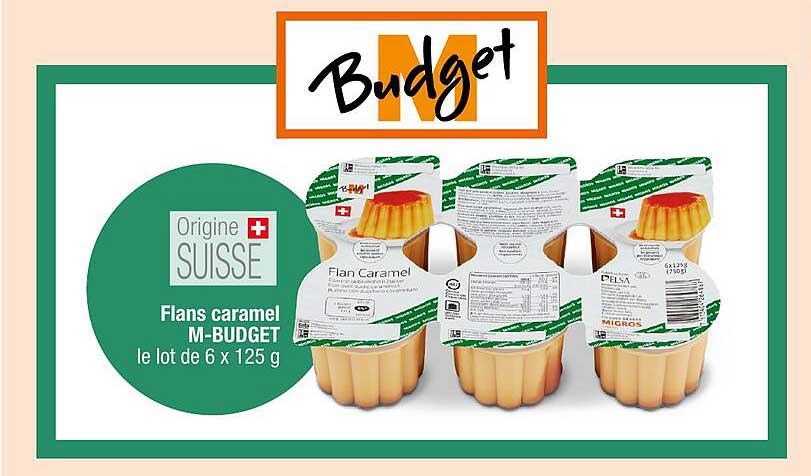 Flans caramel M-BUDGET