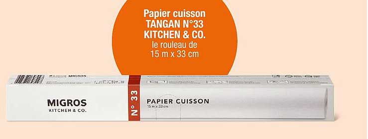 Papier cuisson TANGAN N°33 KITCHEN & CO.