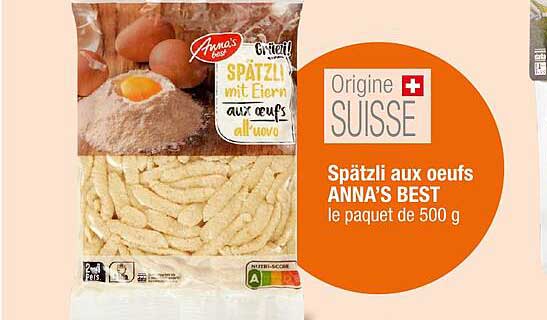 Spätzli aux œufs ANNA’S BEST