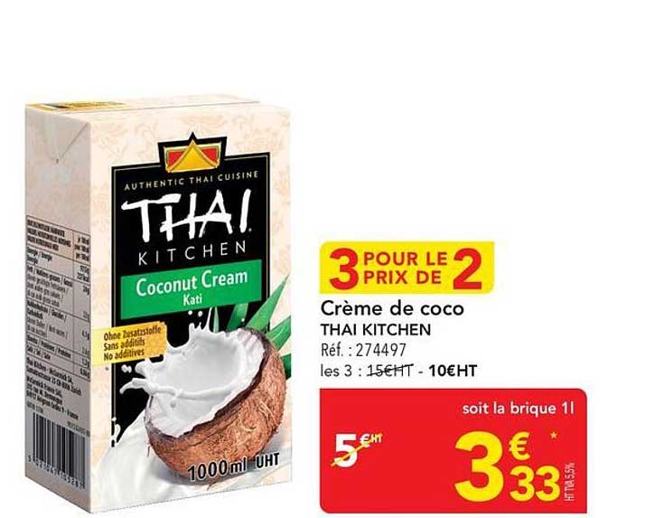 Crème de coco THAI KITCHEN