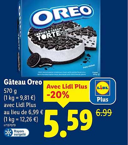 Gâteau Oreo