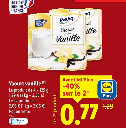 Yaourt vanille
