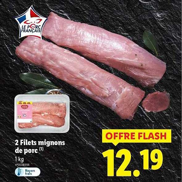 2 Filets mignons de porc