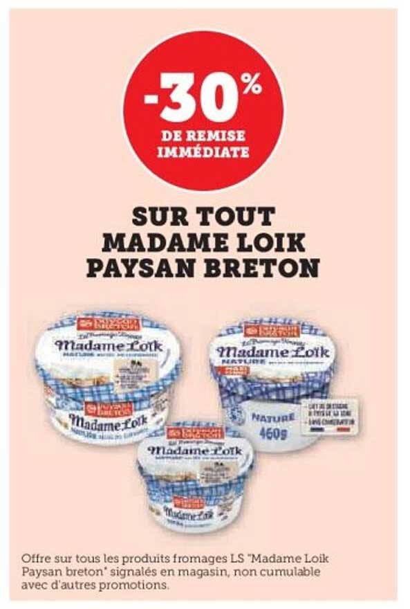 -30% DE REMISE IMMÉDIATE SUR TOUT MADAME LOIK PAYSAN BRETON
