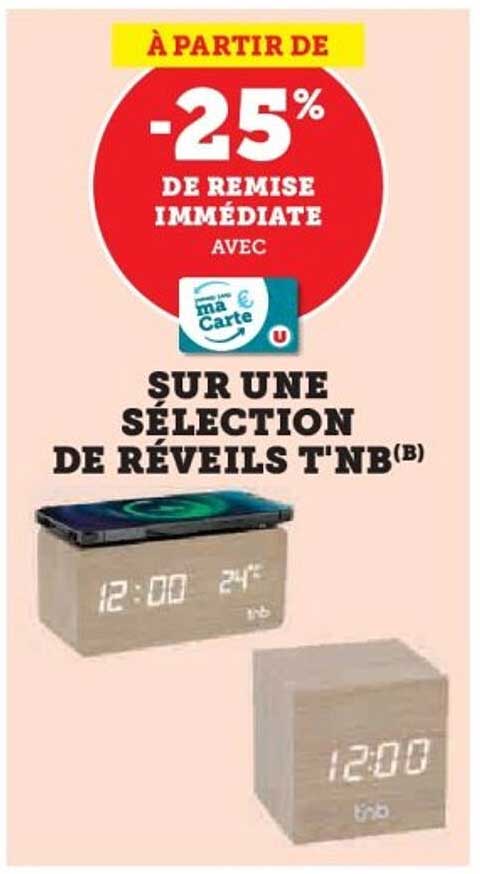 À partir de -25% de remise immédiate avec ma Carte U
