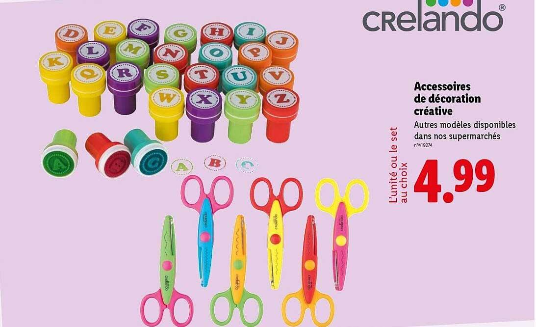 Accessoires de décoration créative