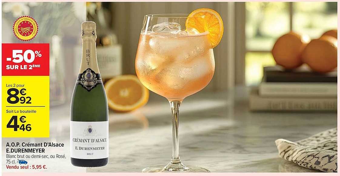 A.O.P. Crémant D'Alsace E.DURENMEYER