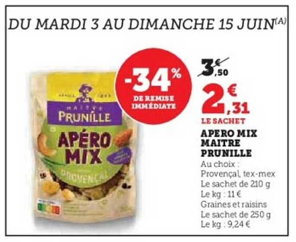 APÉRO MIX MAITRE PRUNILLE