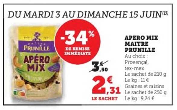 APERO MIX MAITRE PRUNILLE